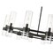 Z-Lite Datus 12 Light Chandelier, Matte Black & Clear 4008-12MB - alternate 3